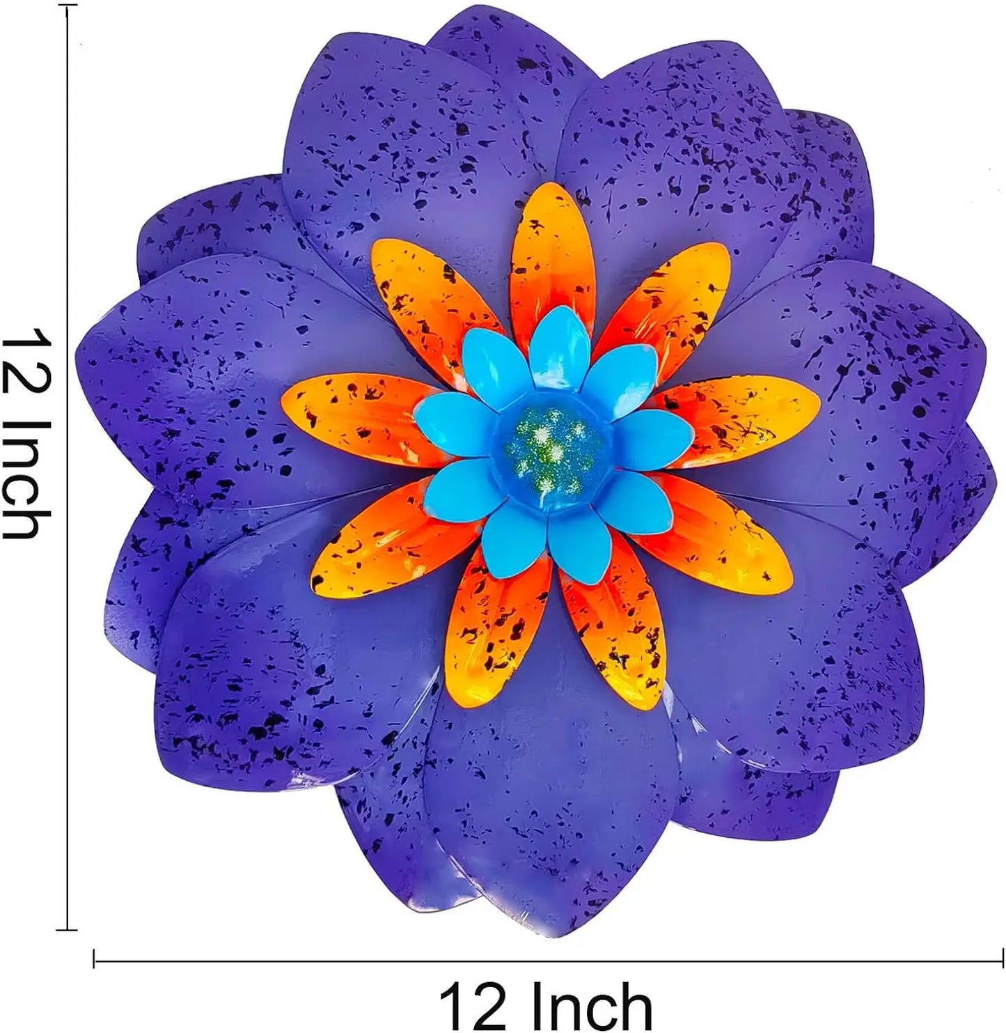 Metal Flower Wall Art Garden Decor