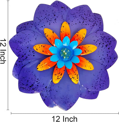 Metal Flower Wall Art Garden Decor