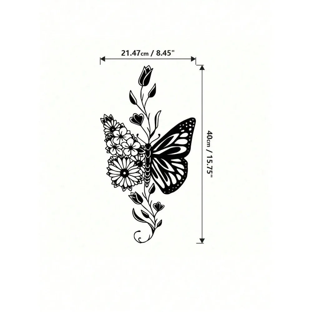 Large Butterfly Iron Wall Art