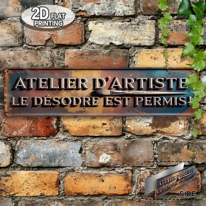 Flat Rustic Iron Vintage Metal Sign