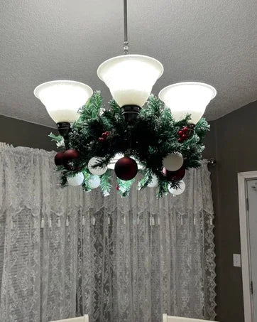 9 FT Christmas Garland with Pinecones and Red Berries
