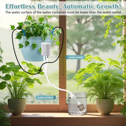 10 Inch Hanging Planters, 4 Pcs Self-Watering Flower Pots with Drainage