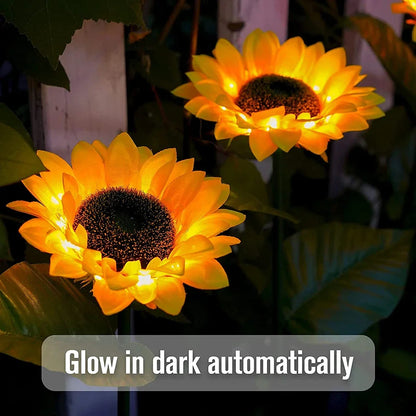 Outdoor Solar Sunflowers Waterproof LED Lawn Light