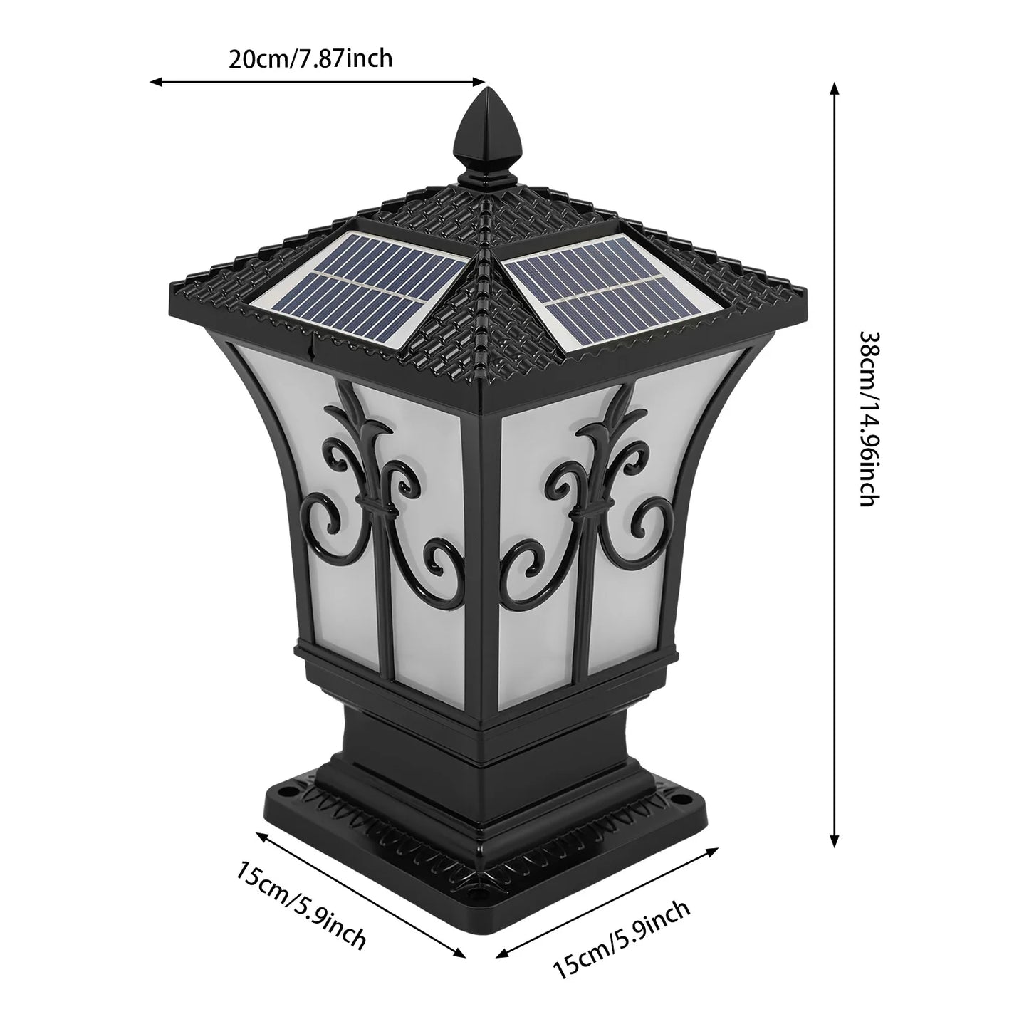 Outdoor Solar Post Light