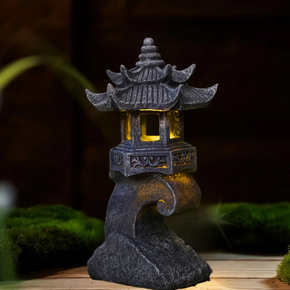 Solar Pagoda Lantern Garden Statue