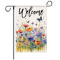Spring Floral Welcome Garden Flag