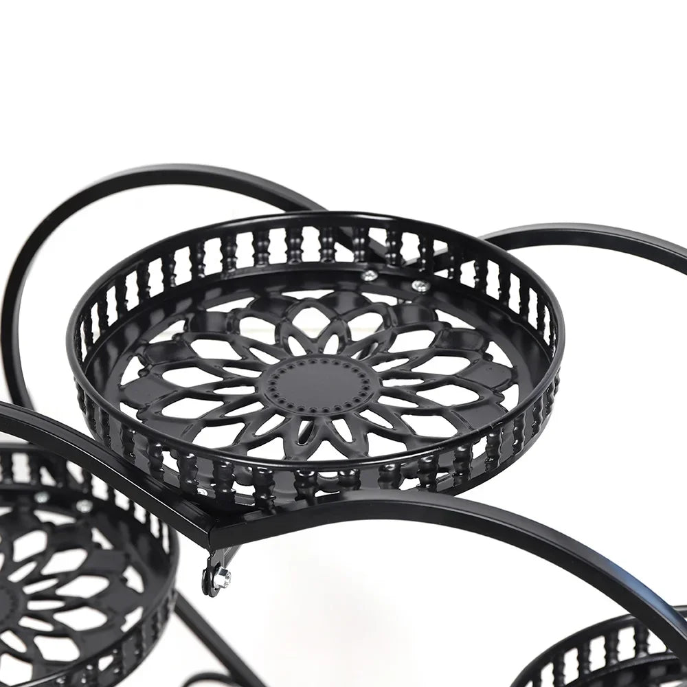 Heart Shaped 6 Pots Metal Plant Stand Metal