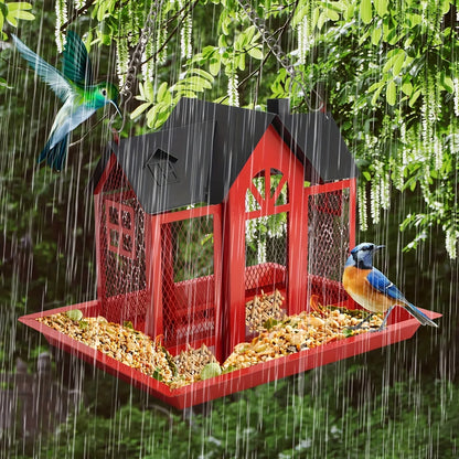 metal mesh wild bird feeder
