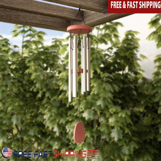 Weather Resistant Metal and Wood Wind Chimes