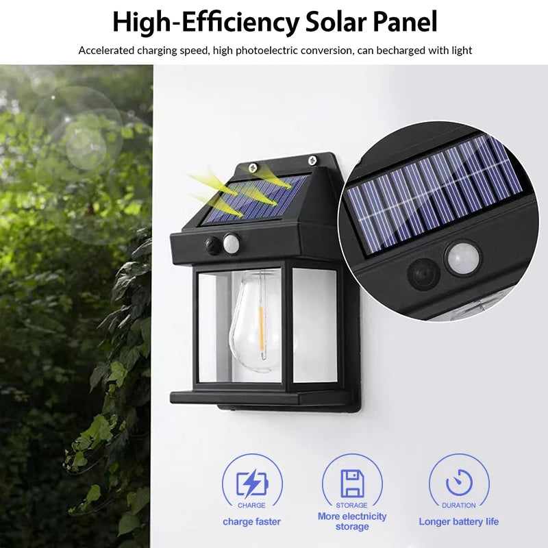 4/2-Pack Outdoor Solar Wall Lights