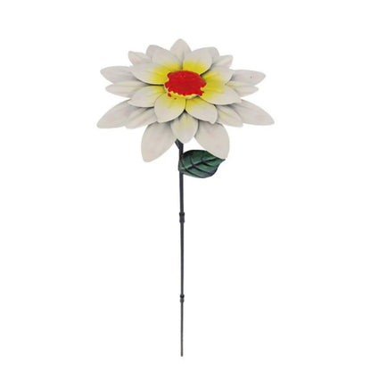 Decorative Metal Daylily Flower Garden Stakes