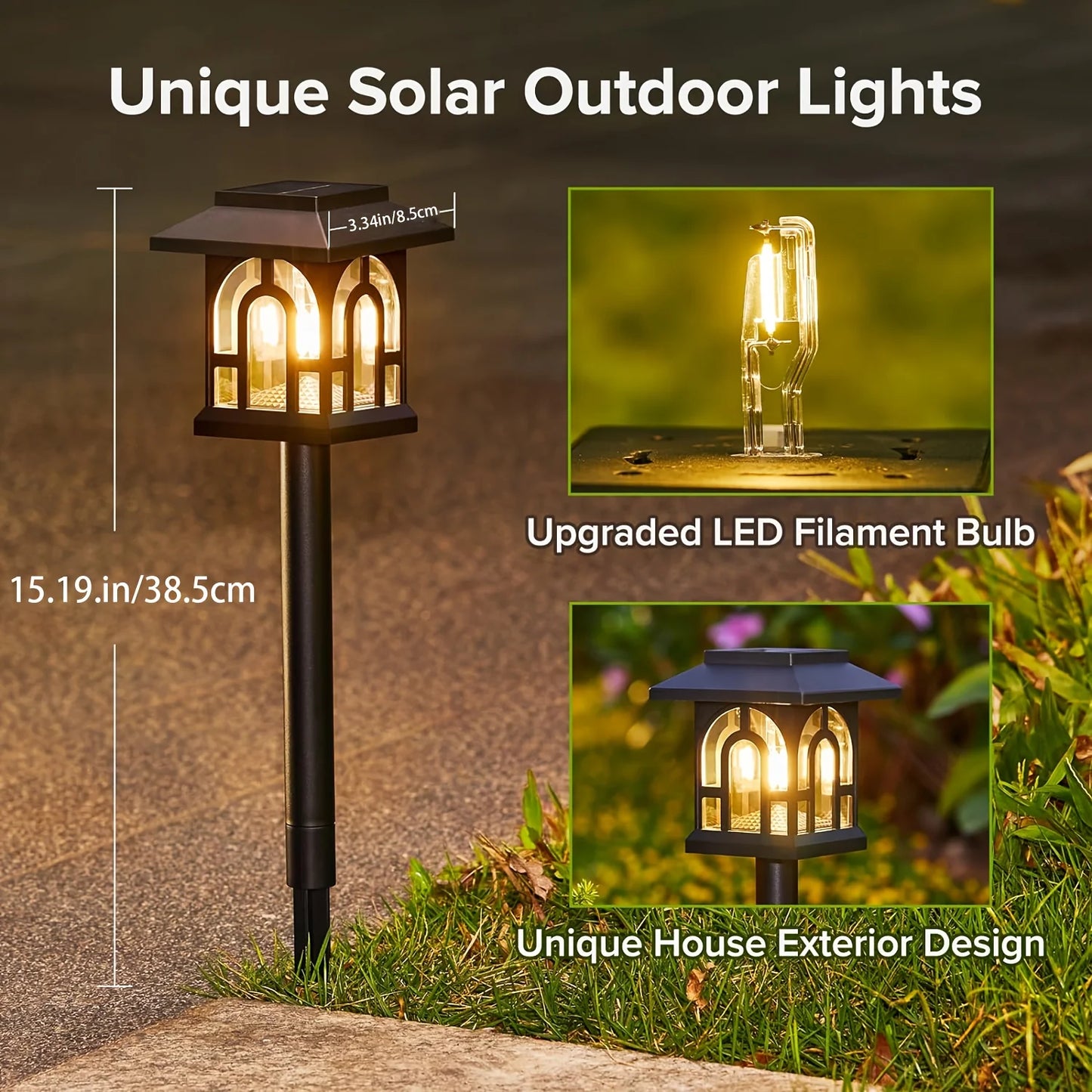 6/10 Pack Solar Pathway Lights