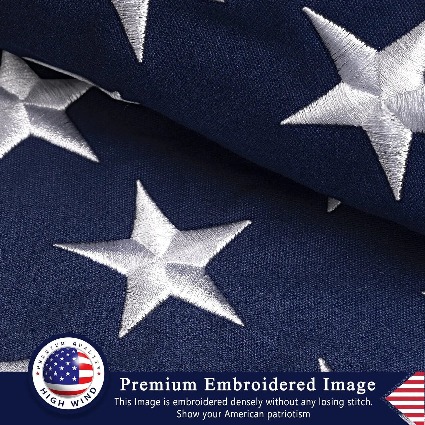 59x35in Heavy Duty American Flag with Brass Grommets