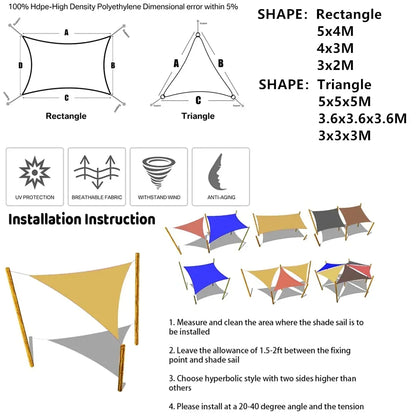 Waterproof Awning Sunshade