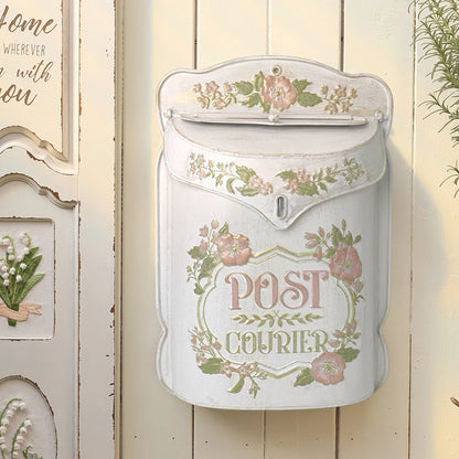 Retro Style Outdoor Metal Wall Mounted Mailbox