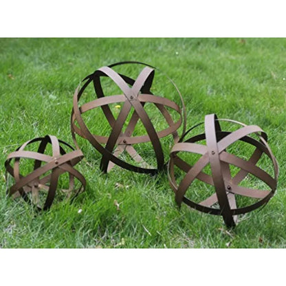 Decorative Metal Garden Spheres Sets of 3