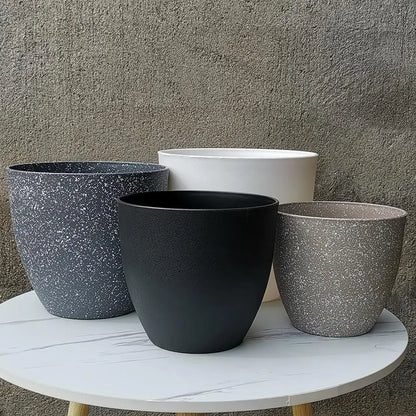 Frosted Imitation Stone Flower Pots