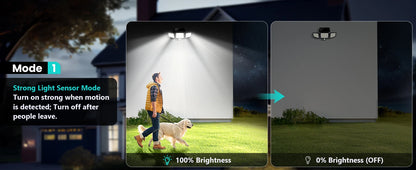 3 Pack Outdoor Solar Motion Sensor Security Lights