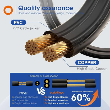 150FT LED Outdoor String Lights Waterproof Shatterproof Patio Lights