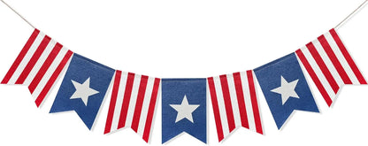 Patriotic Stars & Stripes Bunting Banner
