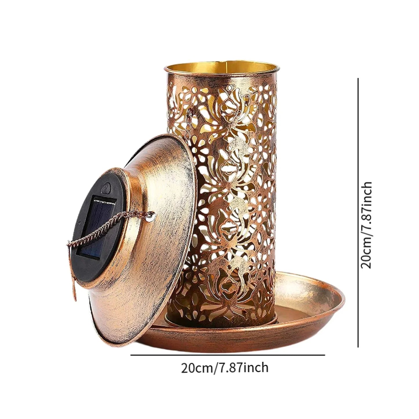 7.8in Solar Bird Feeder