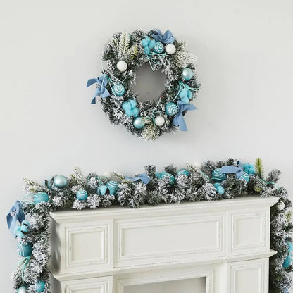11.81in Light Up Christmas Wreath