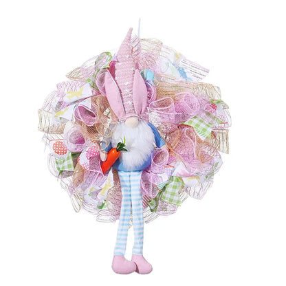 Easter Bunny Gnome Wreath