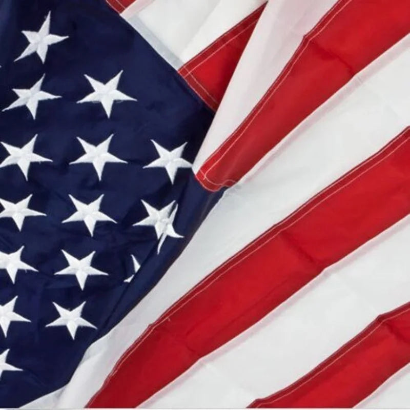 Polyester Embroidered Star American Flag Weatherproof