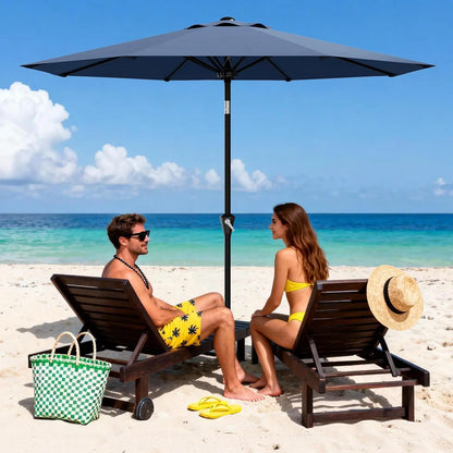 10FT Patio Umbrella With Crank Lift & Tilt