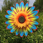 4PCS Outdoor Colorful Sunflower Wind Spinner Stake