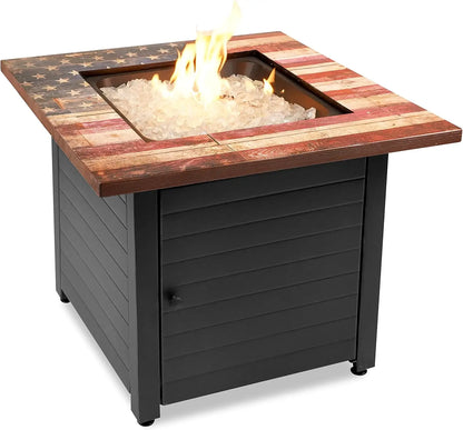 Square 30" Outdoor Propane Fire Pit