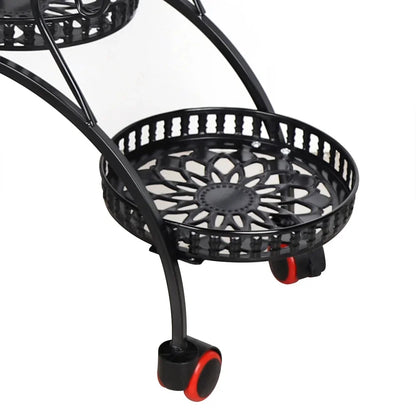 Heart Shaped 6 Pots Metal Plant Stand Metal