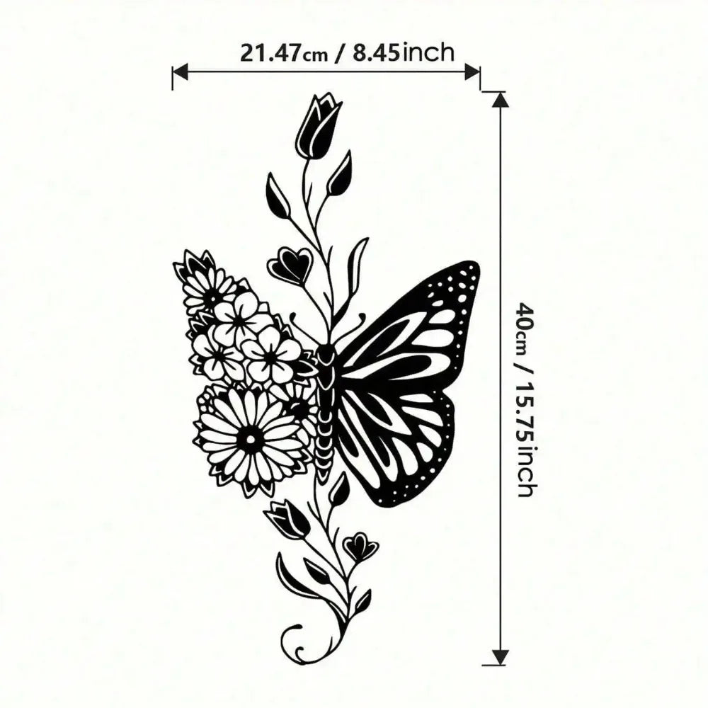 Large Butterfly Iron Wall Art