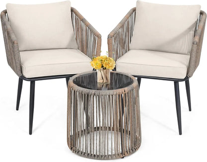 Outdoor Furniture Set With All Weather Cushions