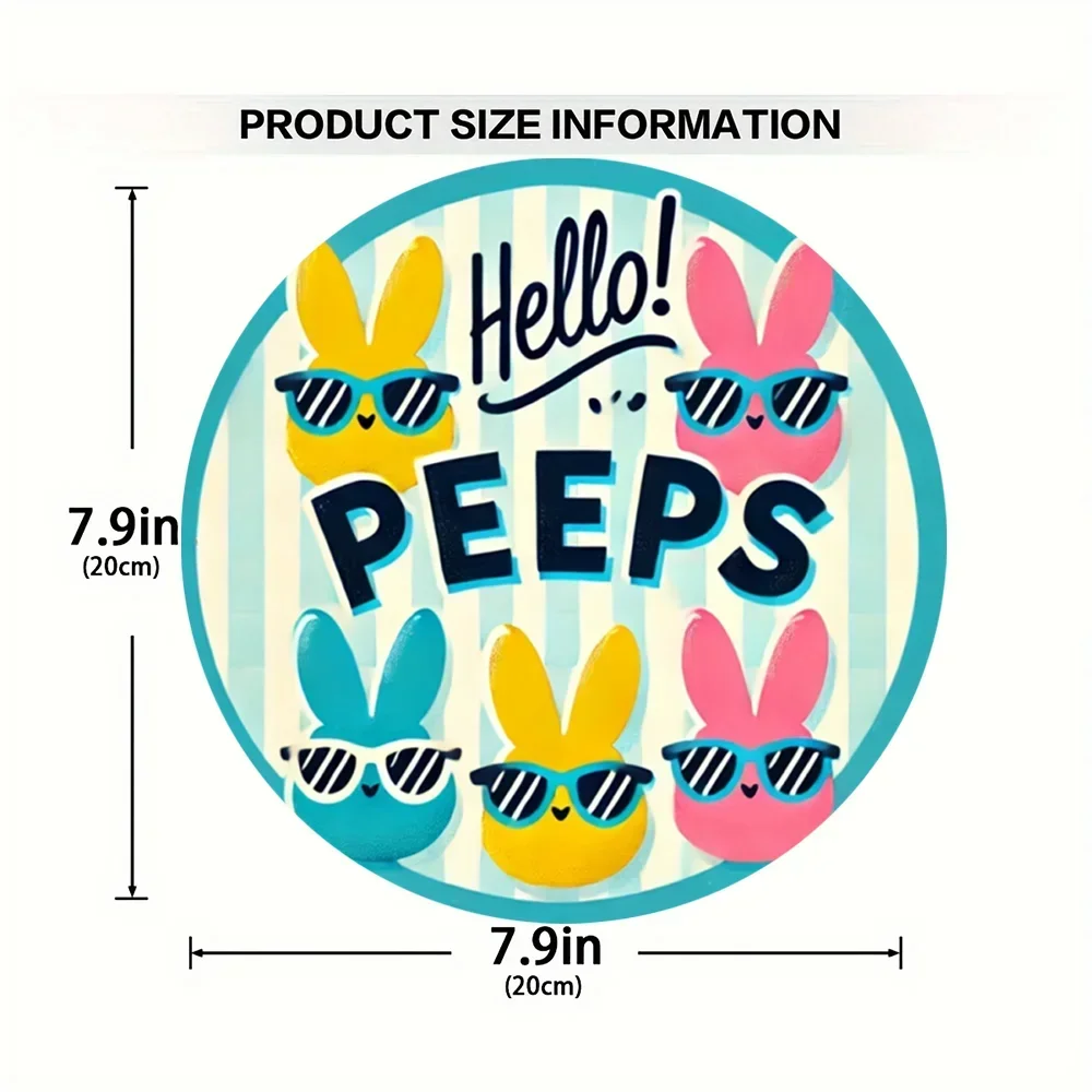 Farmhouse Easter metal sign with Bunny Logo, Lilies & Spring Decor