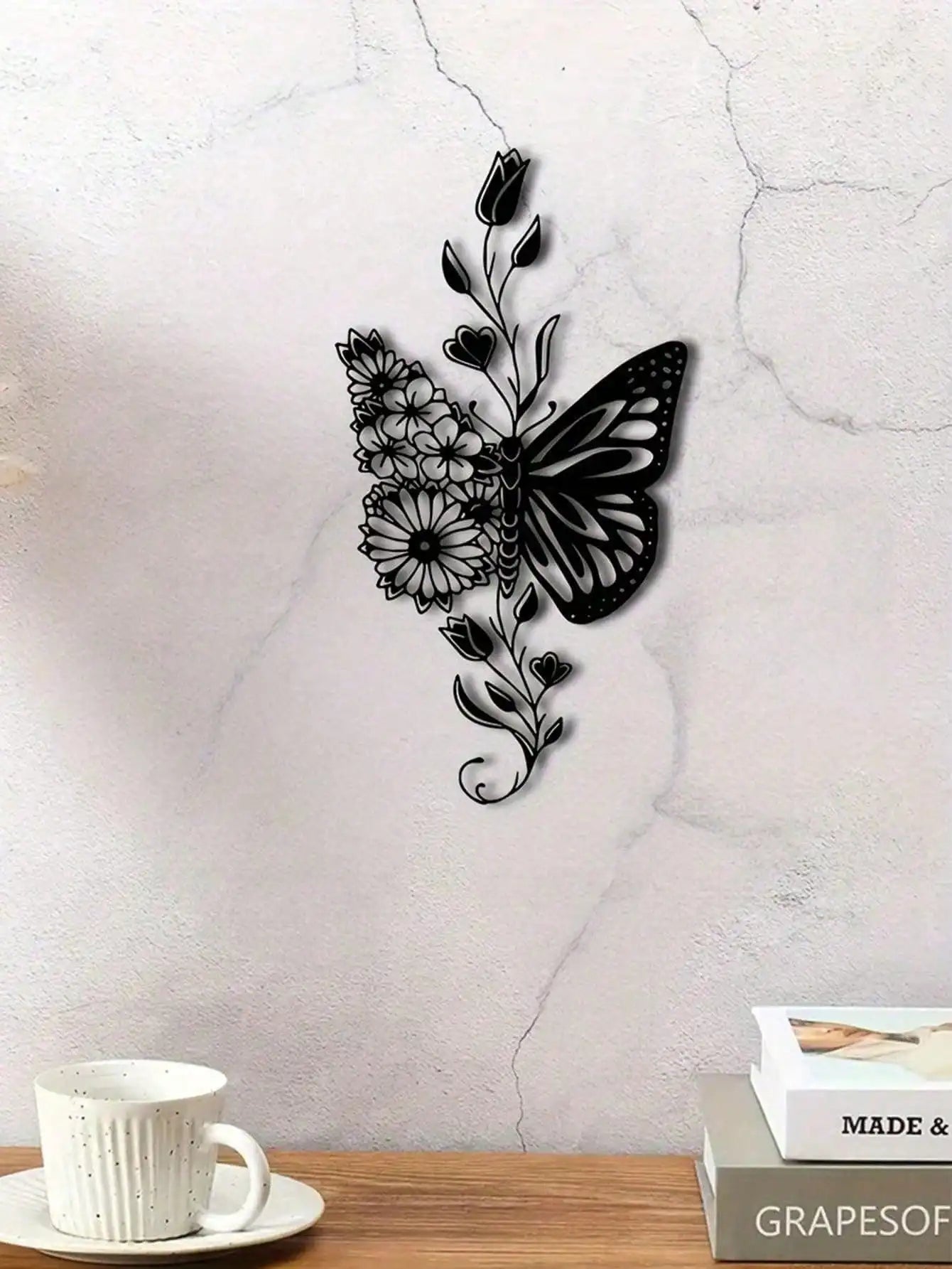 Large Butterfly Iron Wall Art