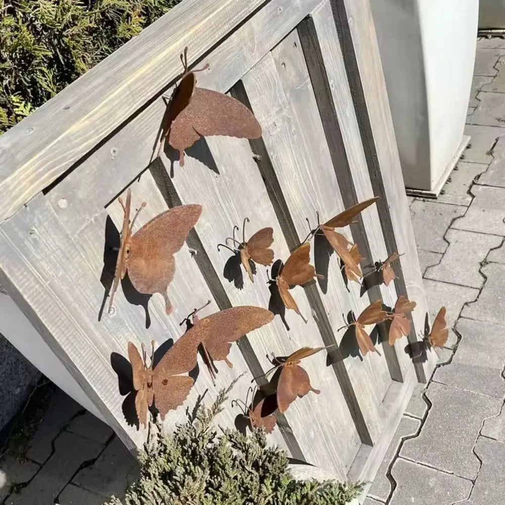 15 Pcs Metal Butterfly Wall Art