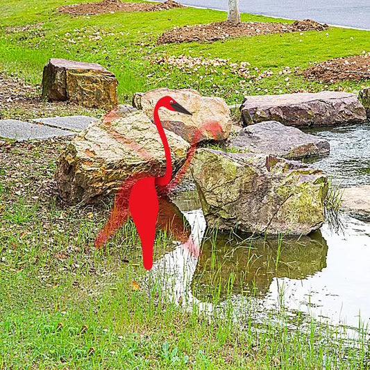 Flamingo Wind Spinner Garden Stake