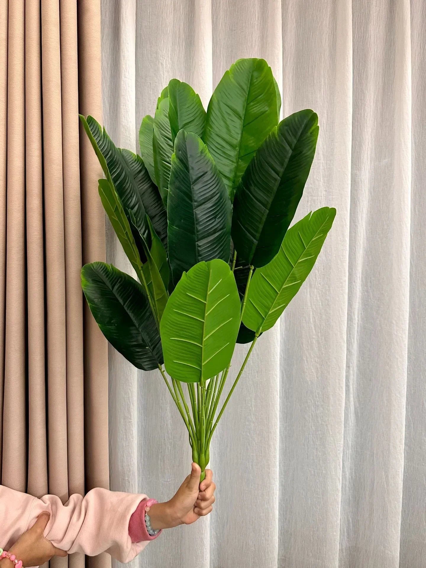 1pc 18 Leaves Artificial Banana Plant