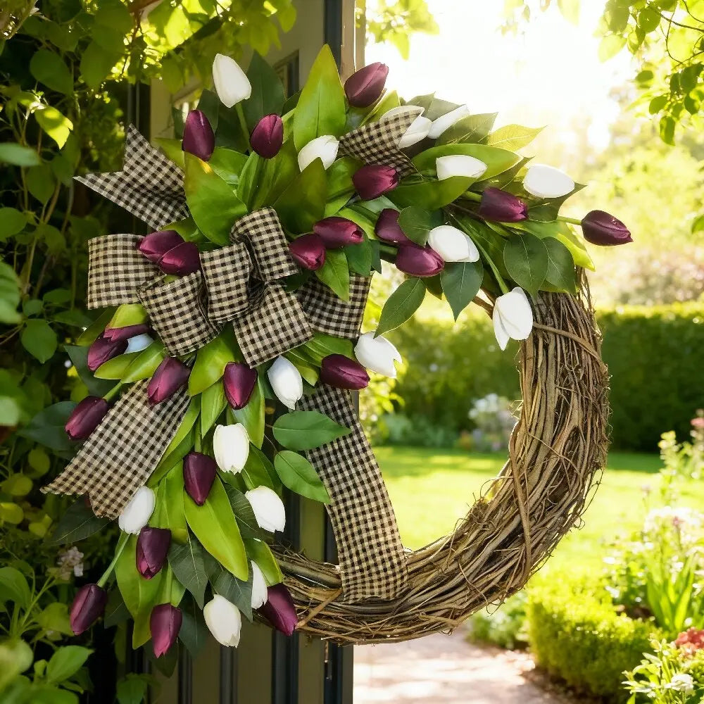 Spring Tulip Wreath