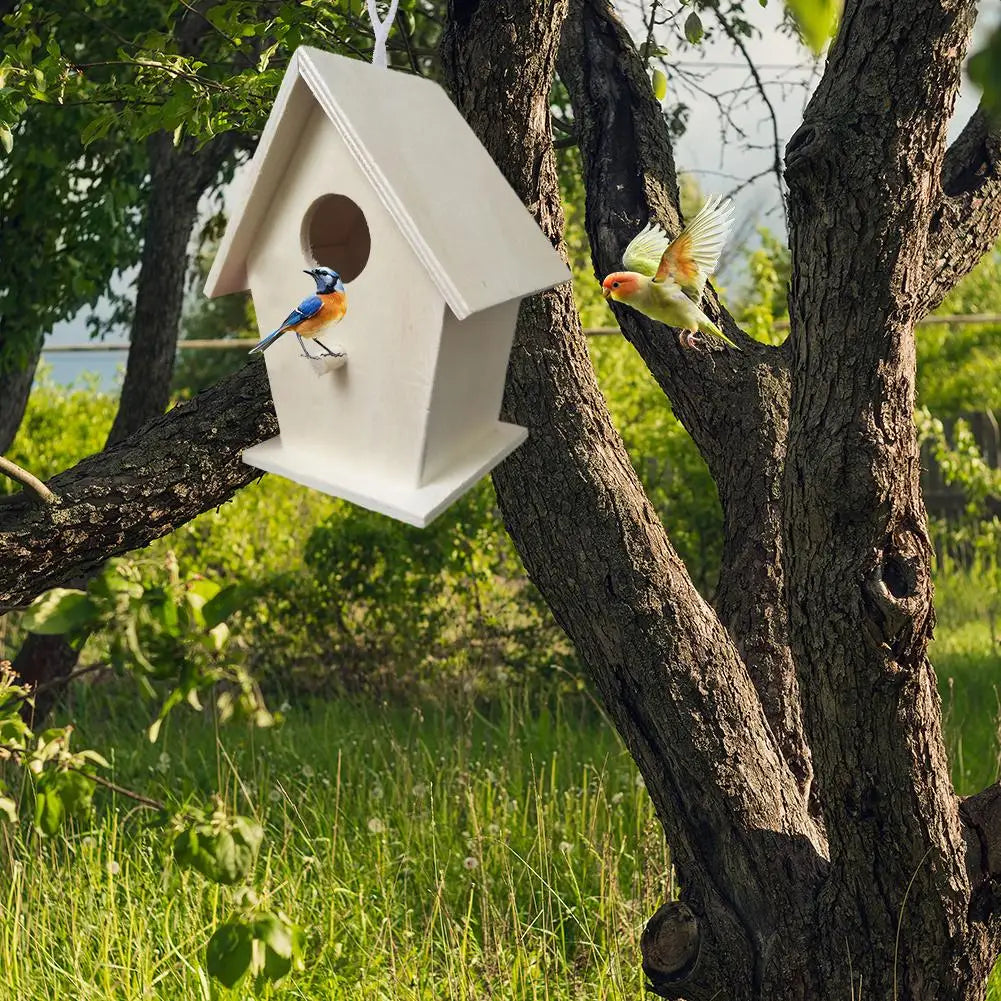 Wooden Mini Hanging Birdhouse