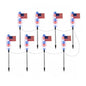 8Pcs 8 Modes Solar Waterproof LED Pathway Lights for 4th of July