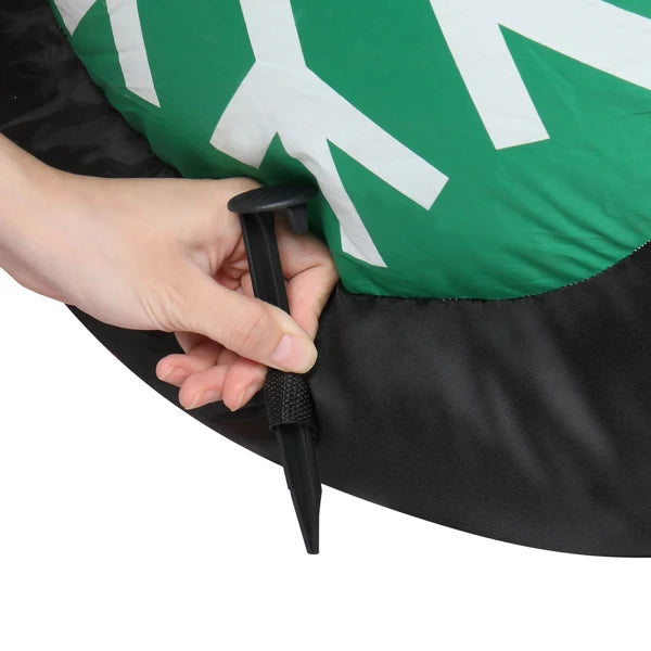 12ft LED Lights Santa Claus Driving With Gifts Inflatable