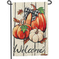 Fall Pumpkin Welcome Garden Flag 12x18 Inch