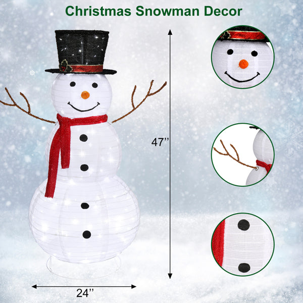 Snowman Fleece Garden Decoration
