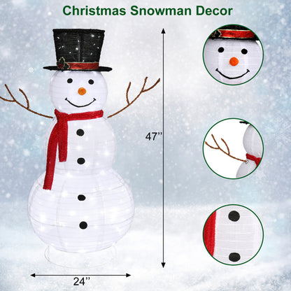 Snowman Fleece Garden Decoration