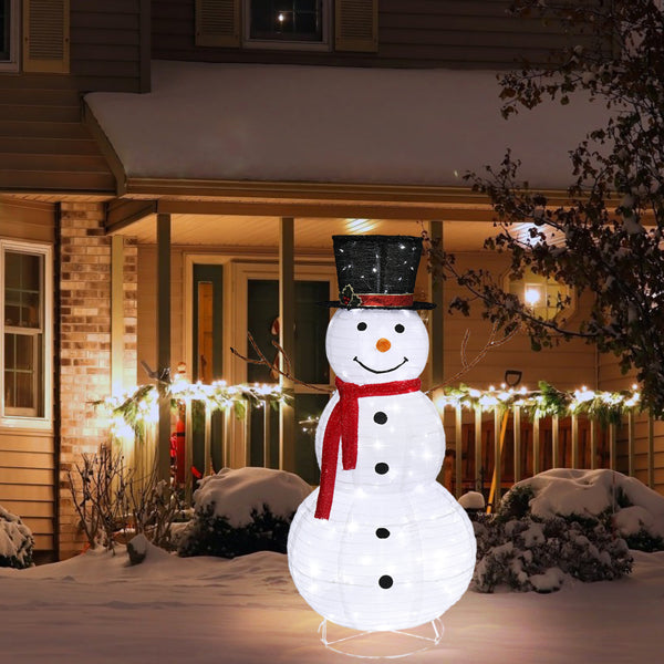 Snowman Fleece Garden Decoration