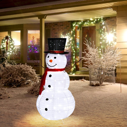 Snowman Fleece Garden Decoration